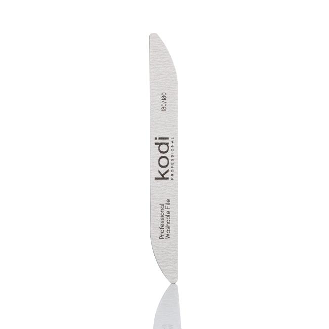 Boomerang-Shaped Nail File 180/180 grit, color: gray